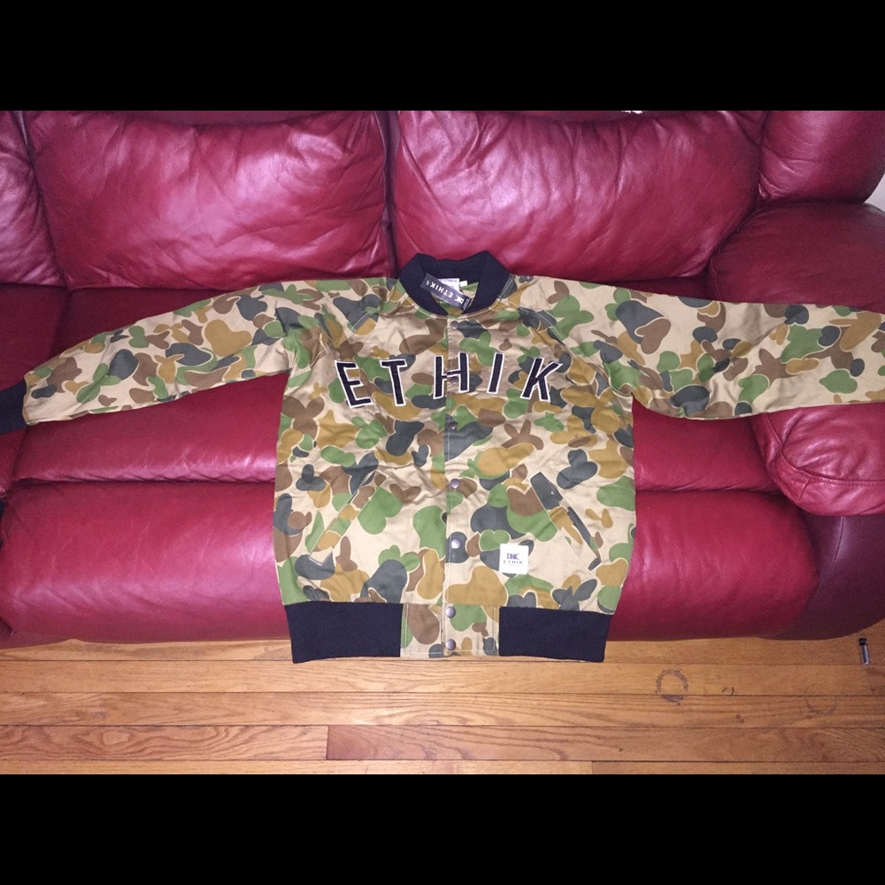 Ethika Bubble Camo Bomber Jacket (Never Worn)